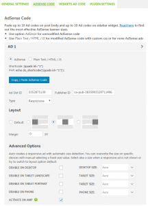 how to activate google adsense on amp pages