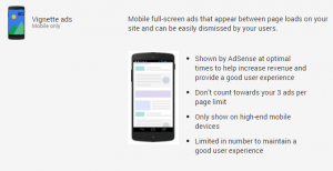 Vignette ads