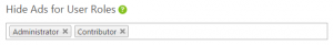 adsense user_roles wp quads