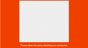 Ask your audience to deactivate their ad blocker